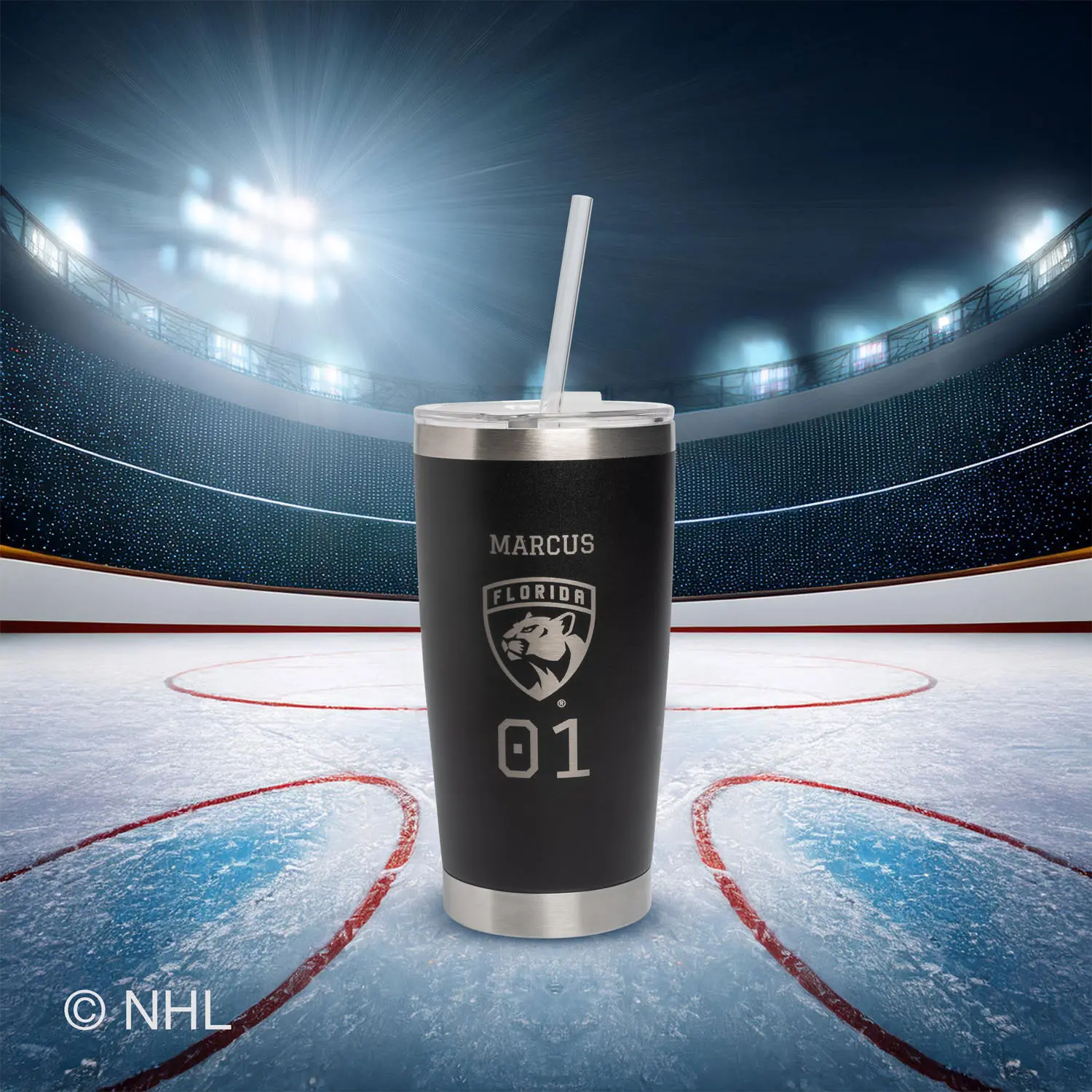 20oz. NHL Stainless Steel Tumbler - Image 4