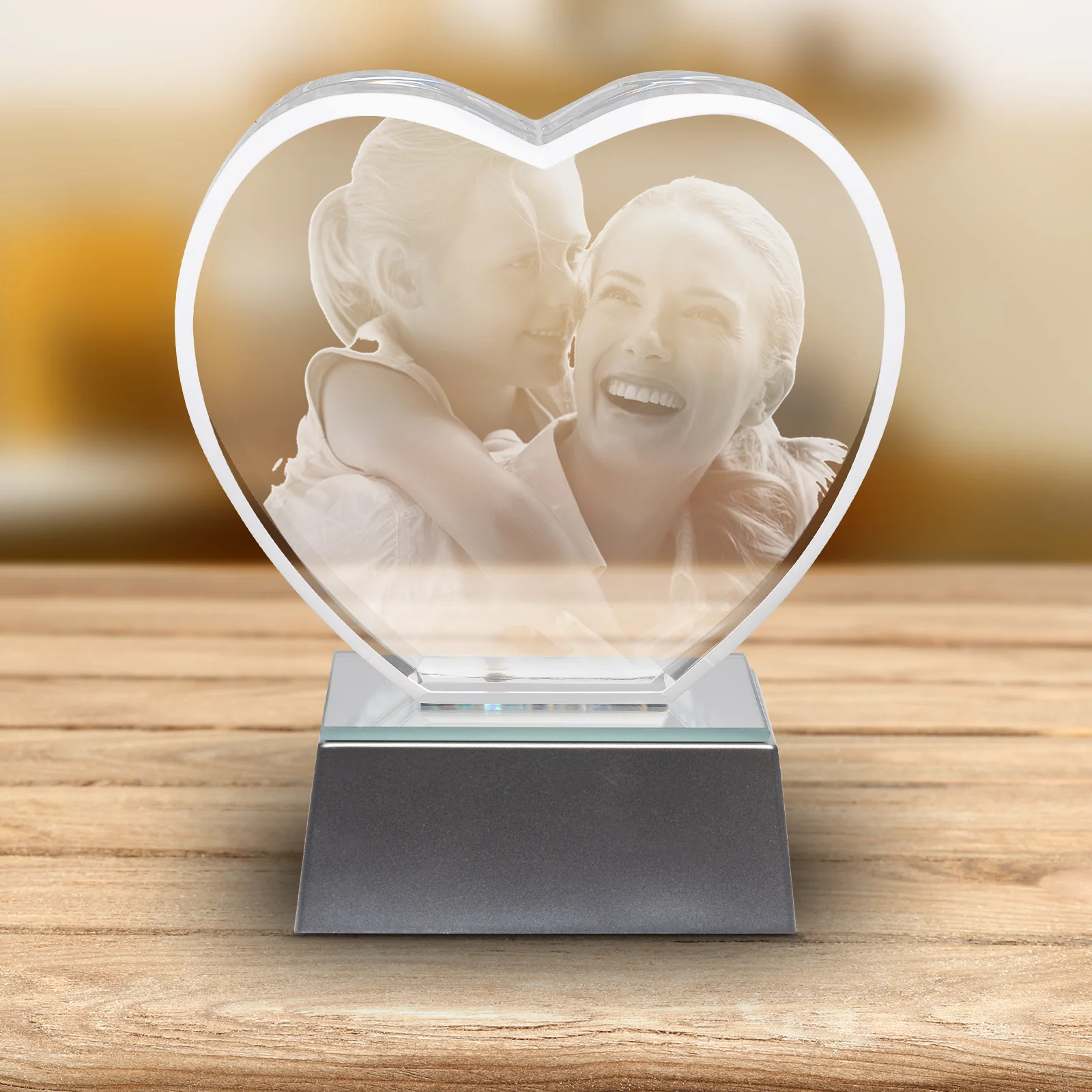 Personalized 3D Crystal Heart ❤️ - Image 3