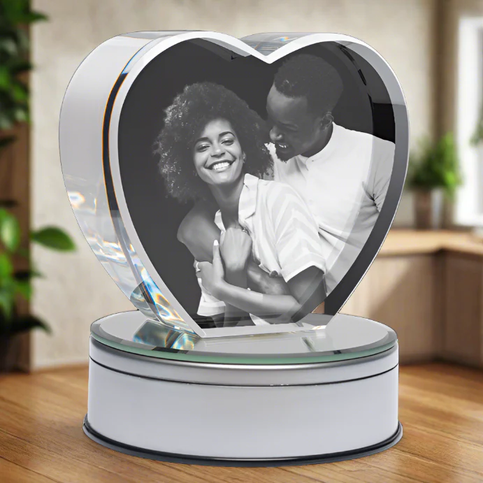 Personalized 3D Crystal Heart ❤️ - Image 4