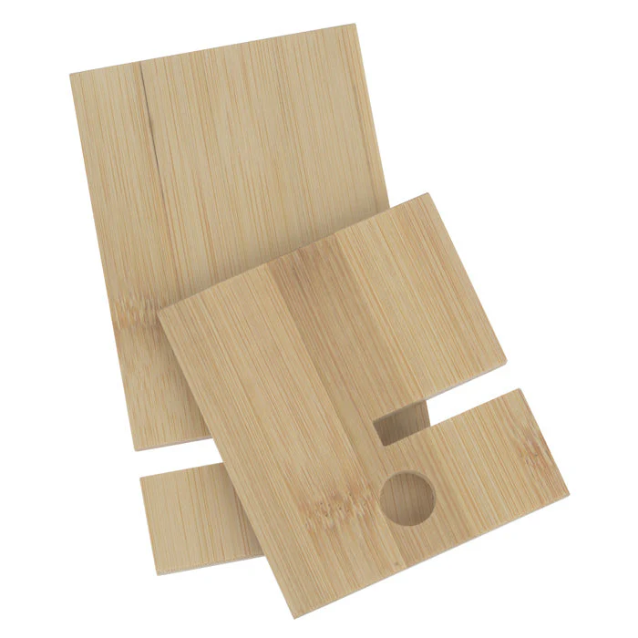 Engraved Bamboo Phone Stand - Image 5