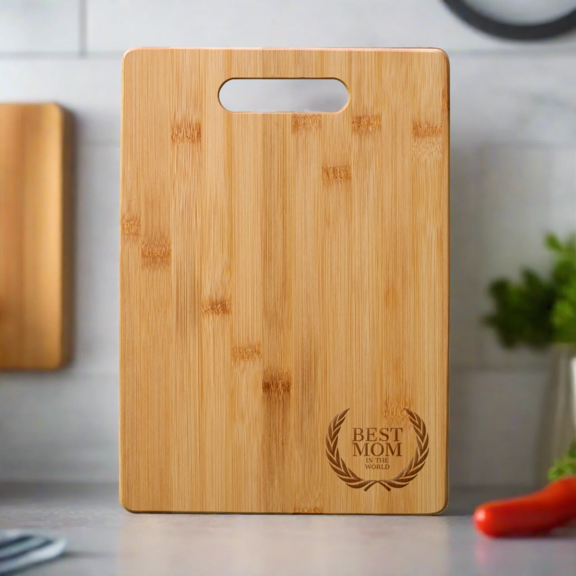 Laser Engraved Bamboo Cutting Board - Image 3
