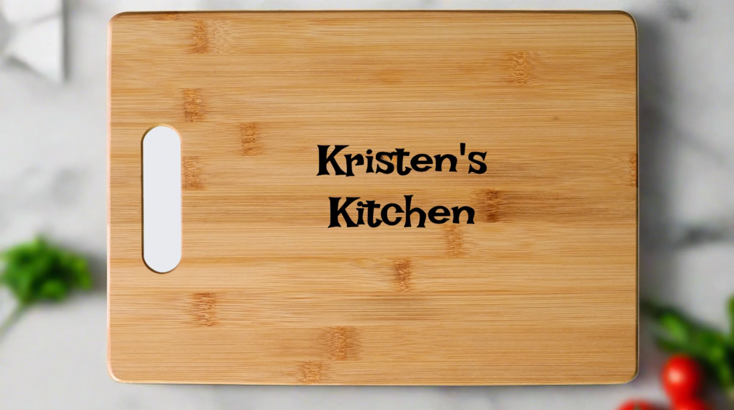 Laser Engraved Bamboo Cutting Board - Image 6